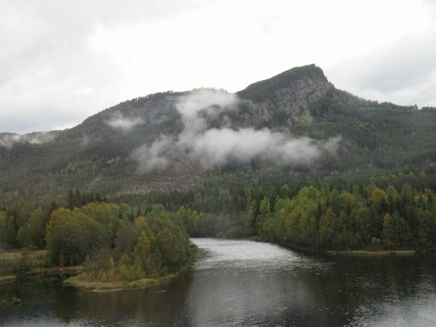 Uitzicht vanop de trein (Oslo-Myrdal) ter hoogte van l