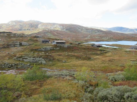 Uitzicht vanop de trein (Oslo-Myrdal) ter hoogte van Ustaoset