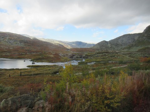 Uitzicht vanop de trein (Oslo-Myrdal) ter hoogte van Ustaoset